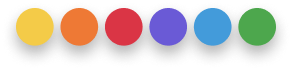 6 colored circles